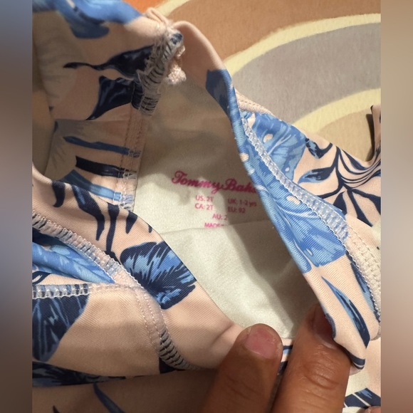 Sequin cherry aqua swimsuit for a toddler girl bundle - Picture 4 of 5